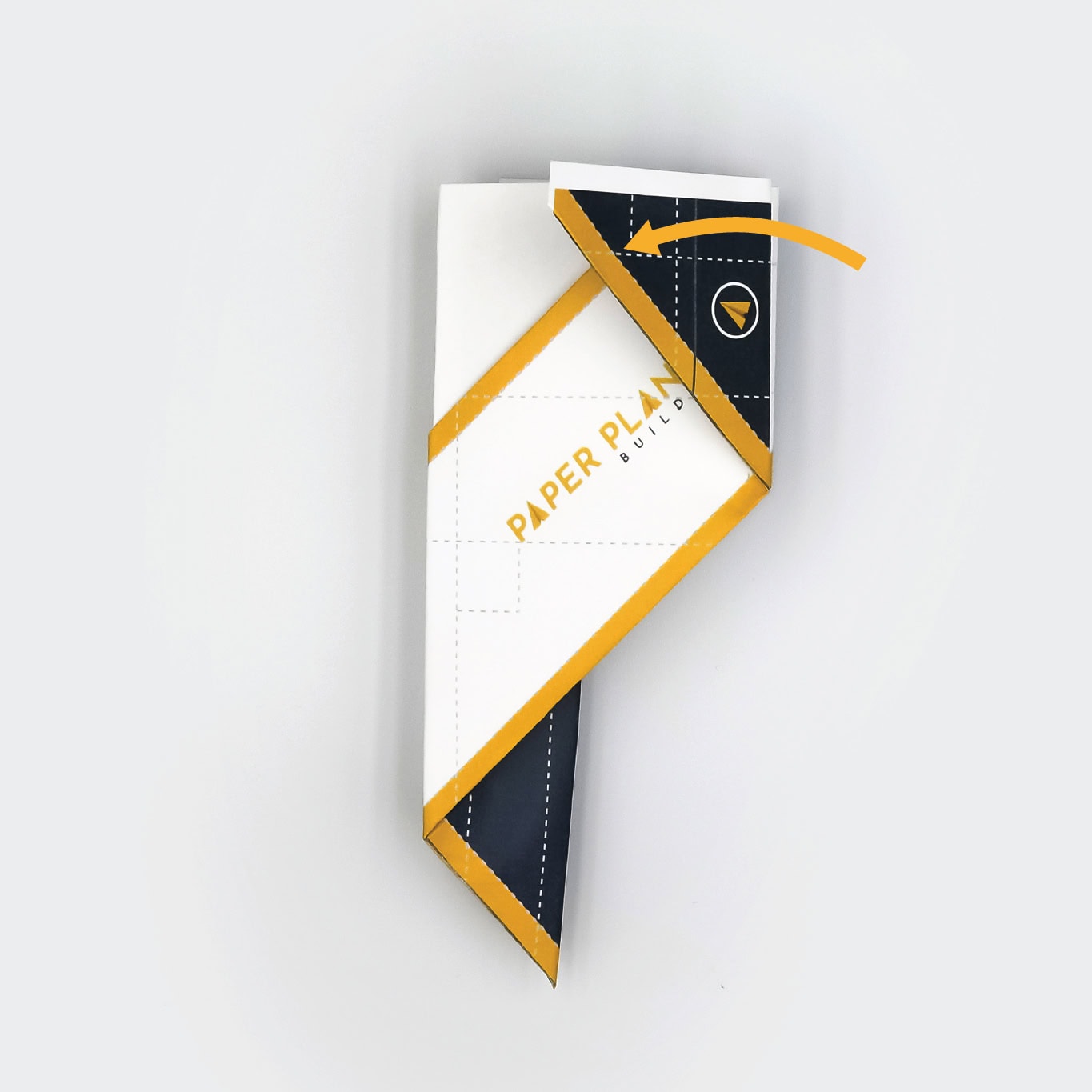 Fold both winglets inward to create a 90 degree angle .