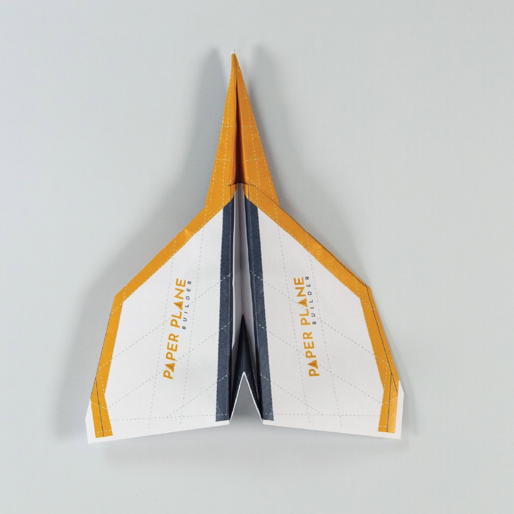 Flatten the wings to line up with the top of the fuselage.