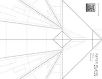 Bomber Paper Airplane Coloring Sheet