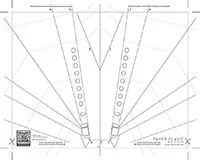 Corporate Jet Paper Airplane PDF Coloring Sheet