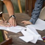 Family using Paper airplane competitions, games, pdf templates and coloring sheets.