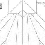 Dart paper plane coloring sheet