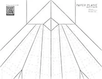 Dart paper plane coloring sheet