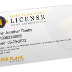 Paper plane makers need a paper airplane pilot certificate