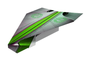Green Hornet Paper plane design