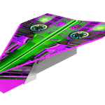 Purple Super Marz mech plane template