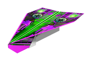 Purple Super Marz mech plane template