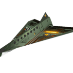 Military spaceship Galaxy Fighter Paper Airplane Design