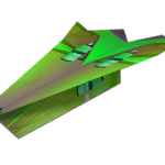 green cyclone paper plane design with nitro