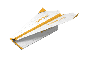 branded paper plane builder template