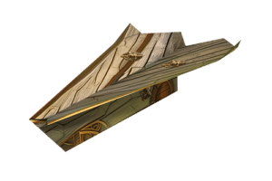 Wooden Yesteryear ancient paper airplane design
