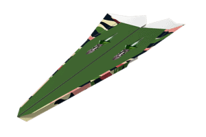 Earth Fighter paper airplane design