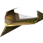 Stunt King Ancient wooden paper airplane template