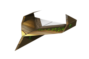 Stunt King Ancient wooden paper airplane template