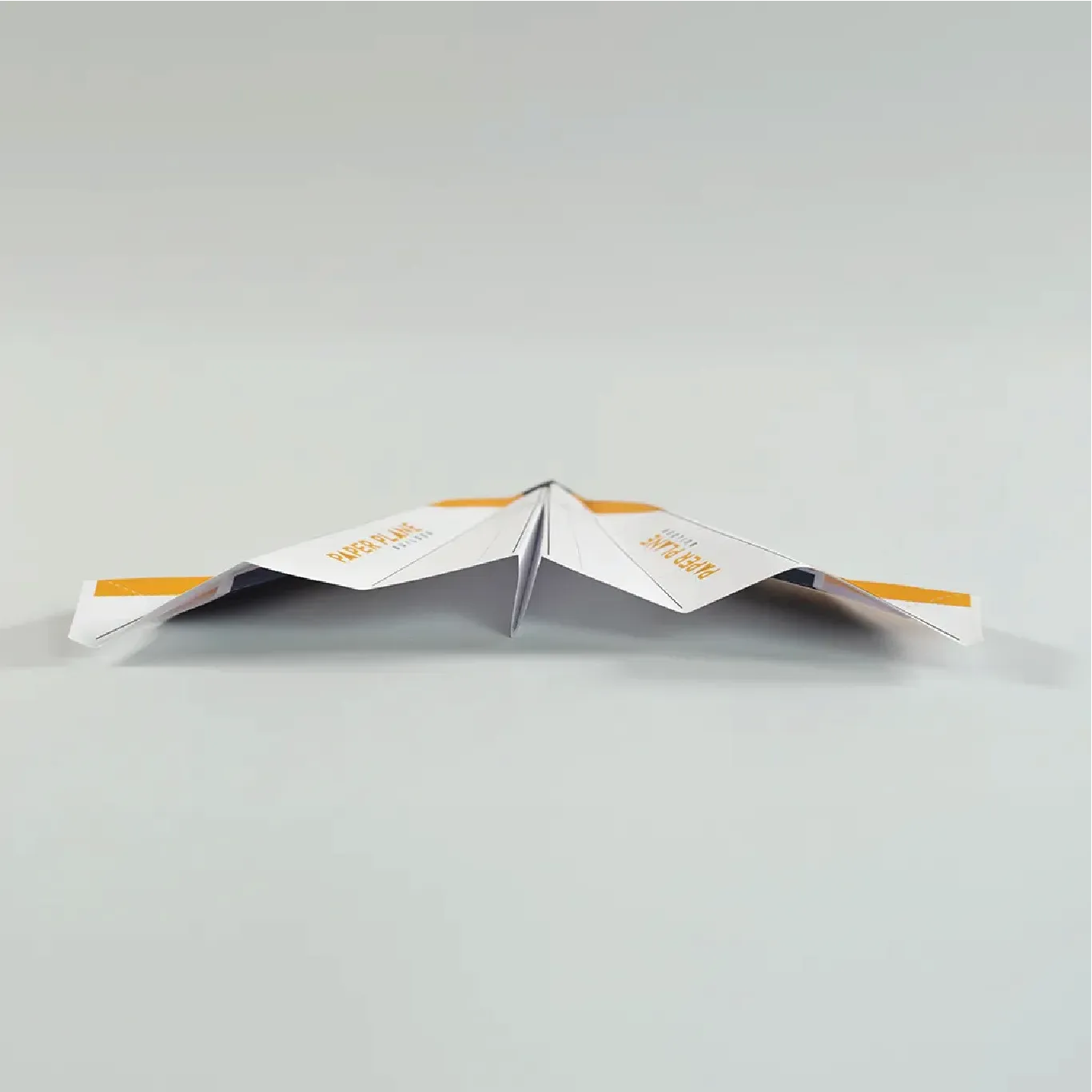 Create alternating folds along the wing to create a more rigid structure.