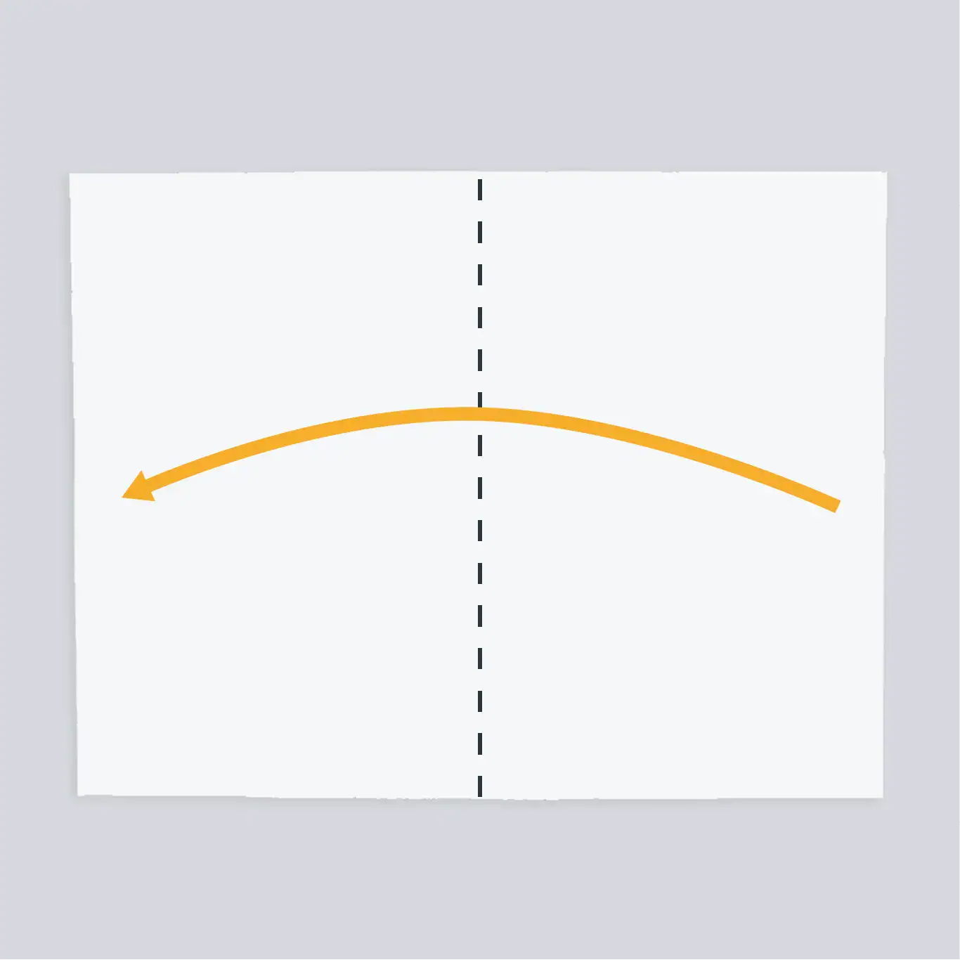 Trim the Airplane using the cut lines then with the graphics down fold the page in half. REF: Line #1